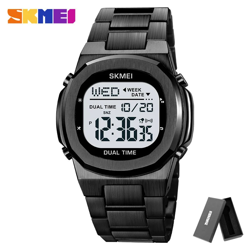 SKMEI 2004 Alarm Date Clock  relojes para hombre Glow Stop Watch Multifunction Mens Waterproof Electronic Sport Watch Wristwatch