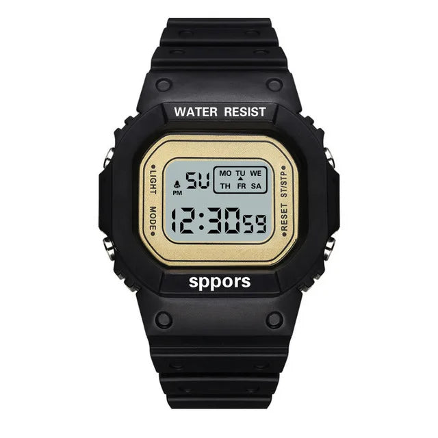 UTHAI CE117 Sports Electronic Watch Unisex Square Watches students Digital Wristwatch Waterproof Clock Bracelet For LED