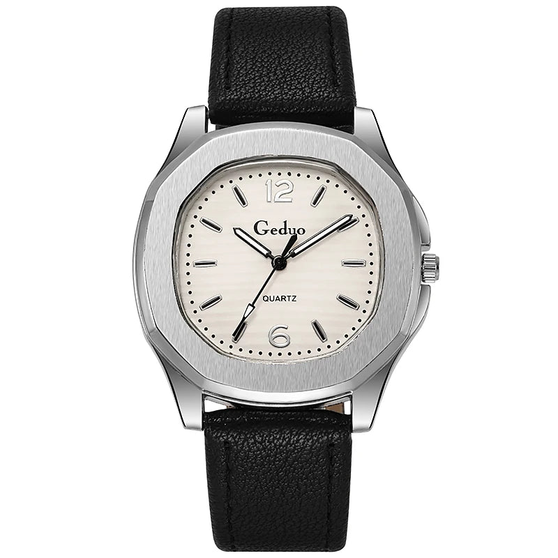 1 Pcs 2024 New Casual Leather Strap Men Sports Watch Hot Sale Fashion Cowboy Wristwatch