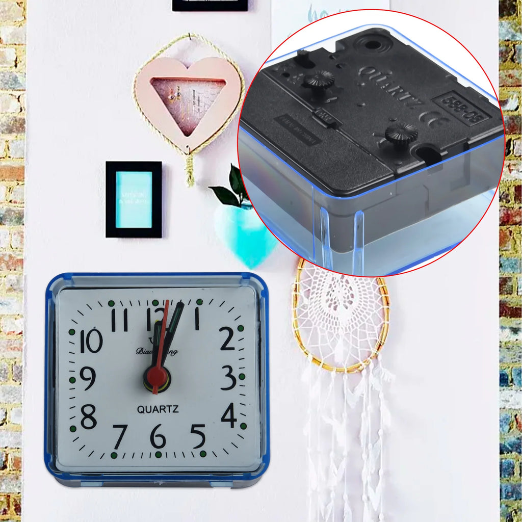 Digital Alarm Clock Bedside Small Alarm Clock Quartz Battery Operated Square Student Bedroom Wake Up With Beeping Sound