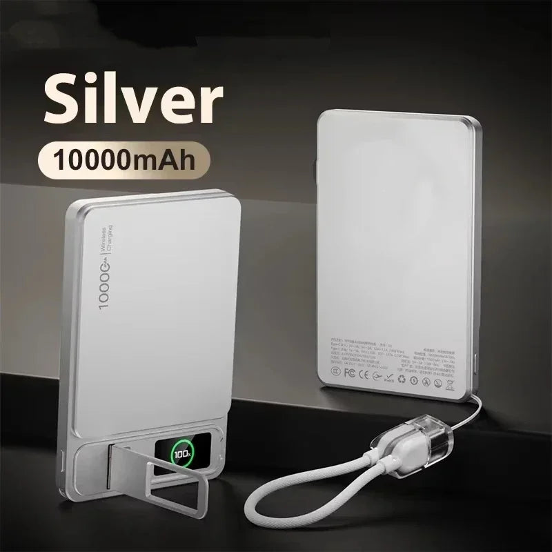 Lenovo carg CCC 10000mAh Slim Original Jump Starter For Magnetic Wireless Fast Charging Portable Battery For IPhone IWatch