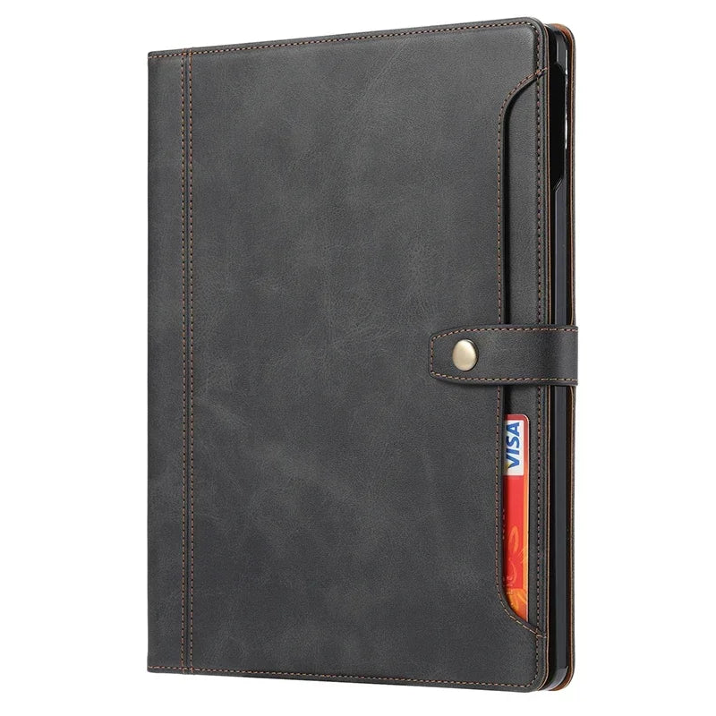 Luxury Flip Leather Book Case For iPad Pro 13 Pro 11 Air 11 Air 13 2024 Mini 7 6 Pro 12.9 Air 4 10.9 Cards Wallet Stands Cover