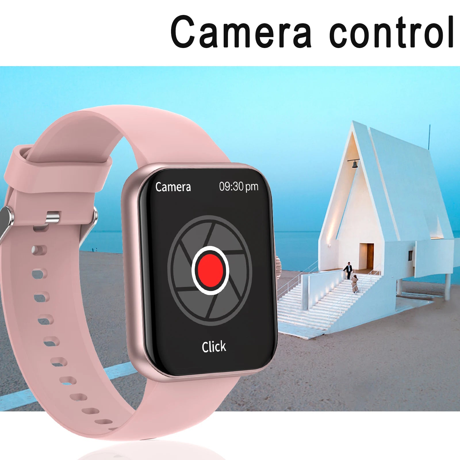 Smartwatch, custom wallpaper, call/message alerts, wireless calling, unisex sports watch, for Android and iPhone