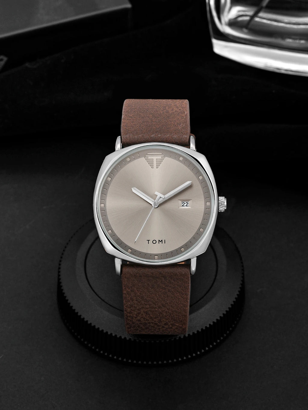 TOMI 3PCS Simple Business Men Watch Wallet Gift Box Set High Quality Classic Versatile Men Quartz Watch Clock Gifts Reloj