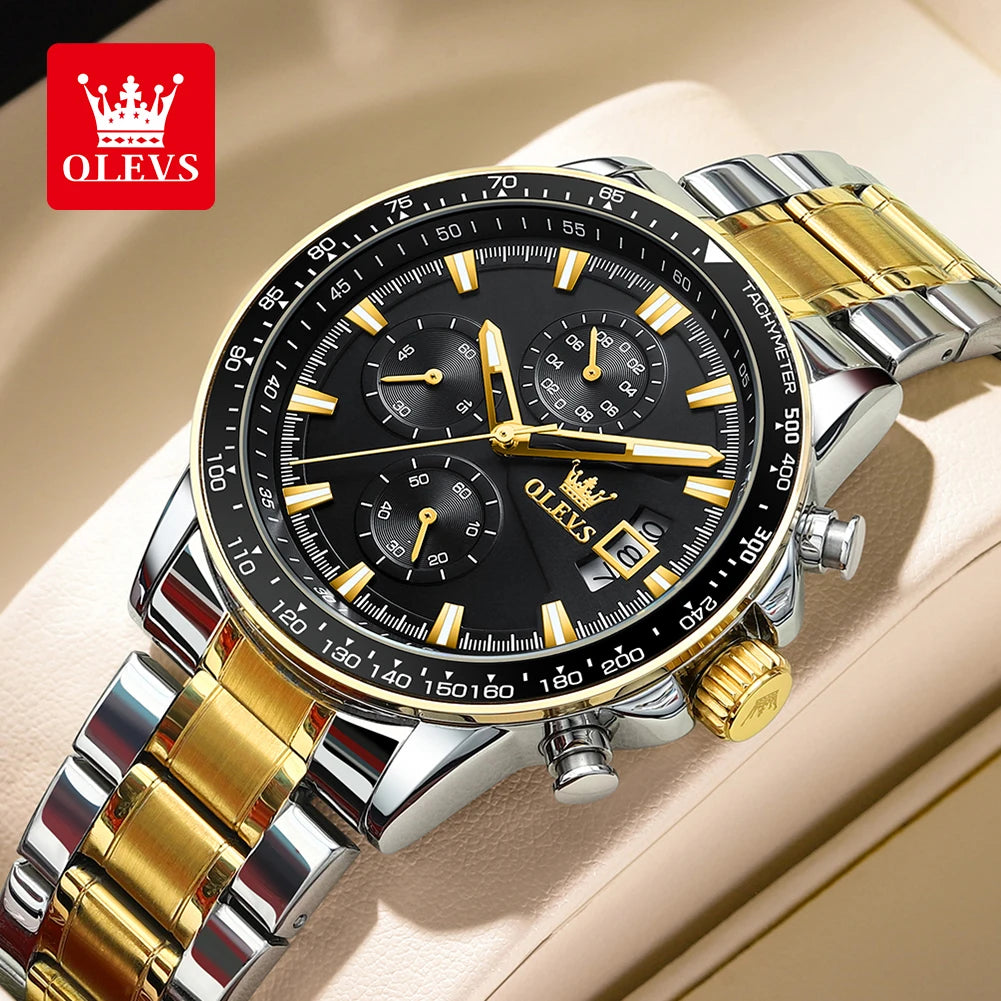 OLEVS TY705 Men Watch Luxury Waterproof Luminous Quartz Watch Multi functional Timing Watch Exclusive Sports Original Men Watch