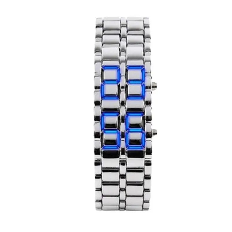 LED Lava Watch Steel Man Watches Hot Sales Fashion Digital Wristwatches For Men Dropshipping Electronic Watch relogios masculino