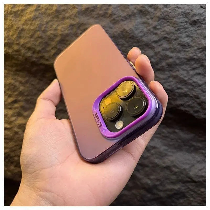 Funda Laser Metallic Aurora Color Matte Case For Xiaomi Redmi Note 14 13 12 11 10 Pro Plus 5G 4G 9S Hard Shockproof Bumper Cover