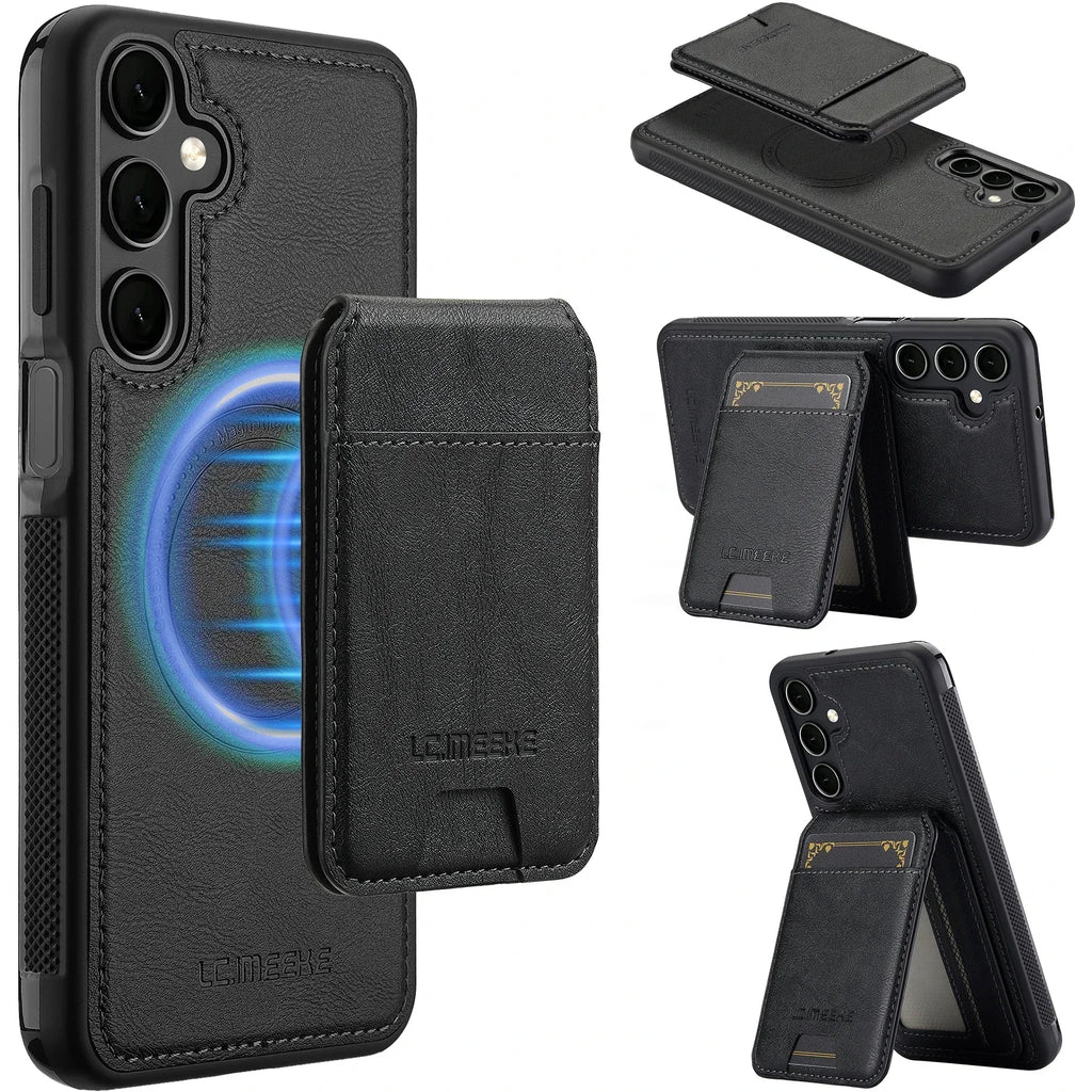 Detachable Leather Case For Samsung Galaxy S26 S25 Ultra S24 Plus S22 S21 FE A55 A35 A16 A36 A56 A15 A14 Card Wallet Phone Bag