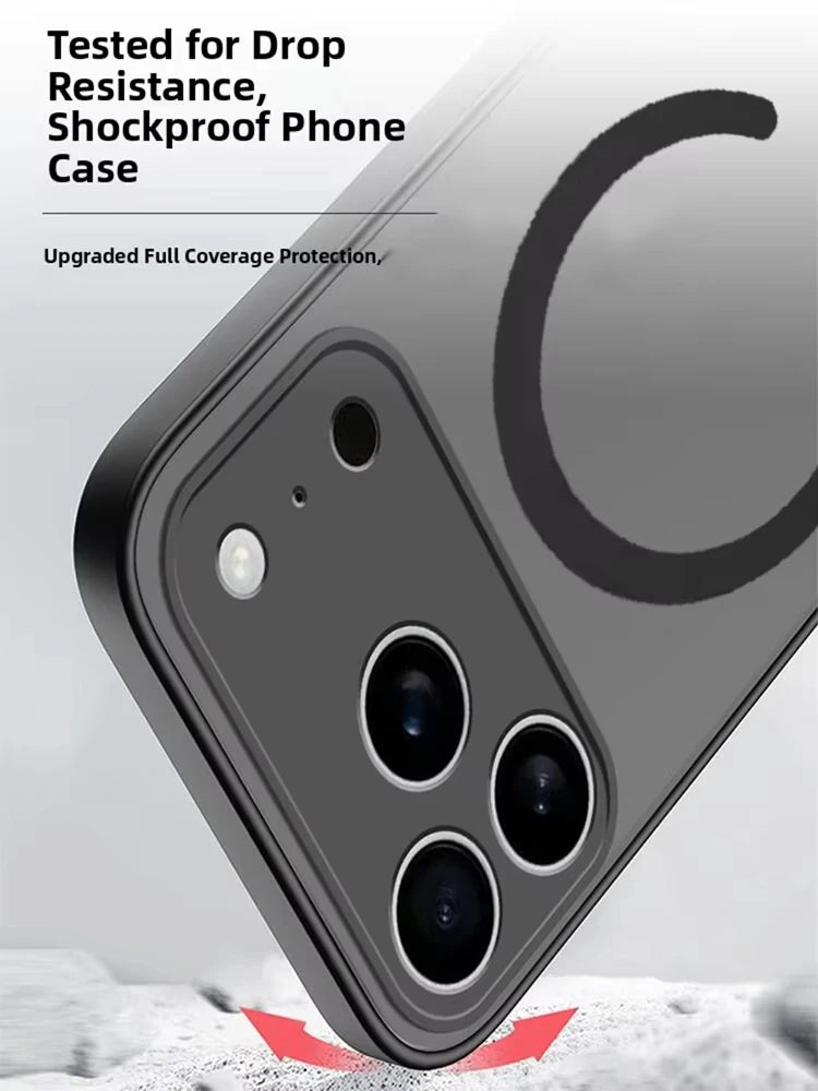 Matte Magnetic For Magsafe Wireless Charge Phone Cases For iPhone 17 16 15 14 13 11 12 Pro Max Plus XS Max XR X Air Armor Cover