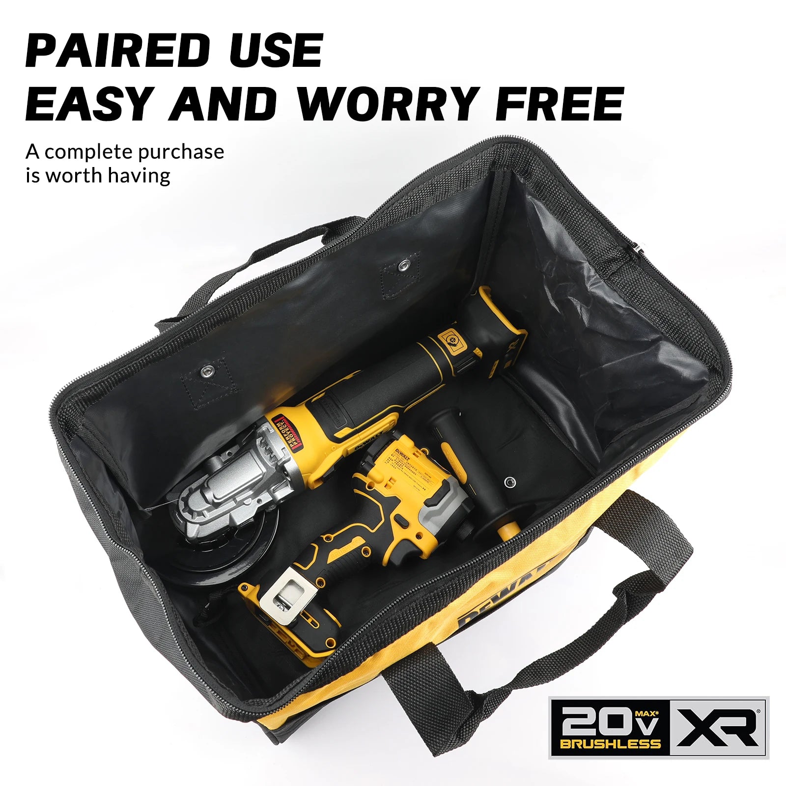 Dewalt us DCF850 DCG405FN Rechargeable Cordless electric screwdriver 125mm  Angle Grinder Maintenance Cutting Machine Tool Combo