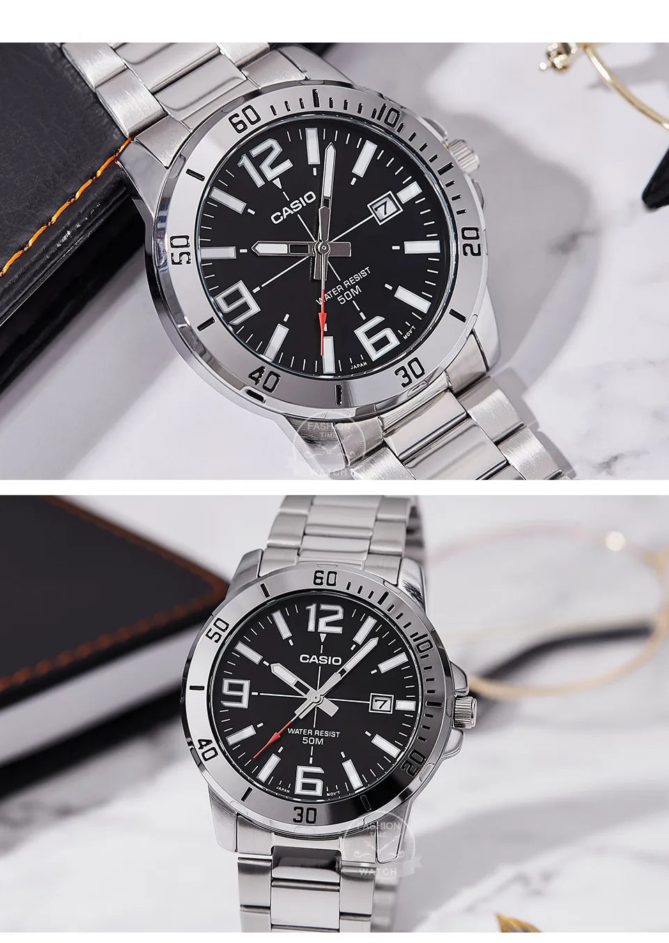 Casio Watch For Men Stainless Steel Bracelet Business styles  relogio masculino MTP-VD01D