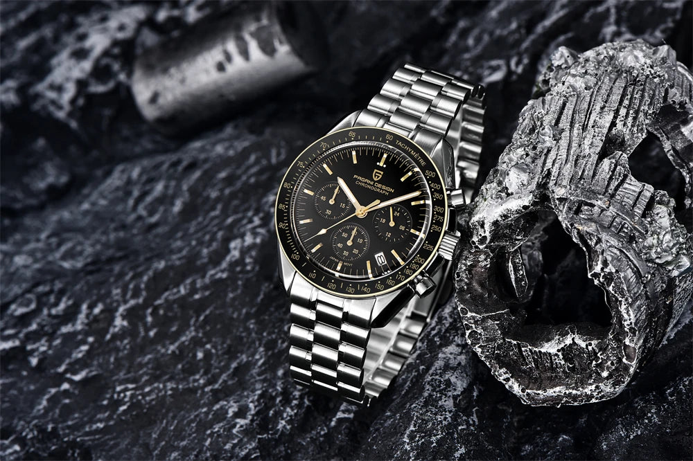 2026 New PAGANI DESIGN Mens Watches Top Brand Luxury Automatic Quartz Chronograph Waterproof Sport Stainless Steel Clock Relogio