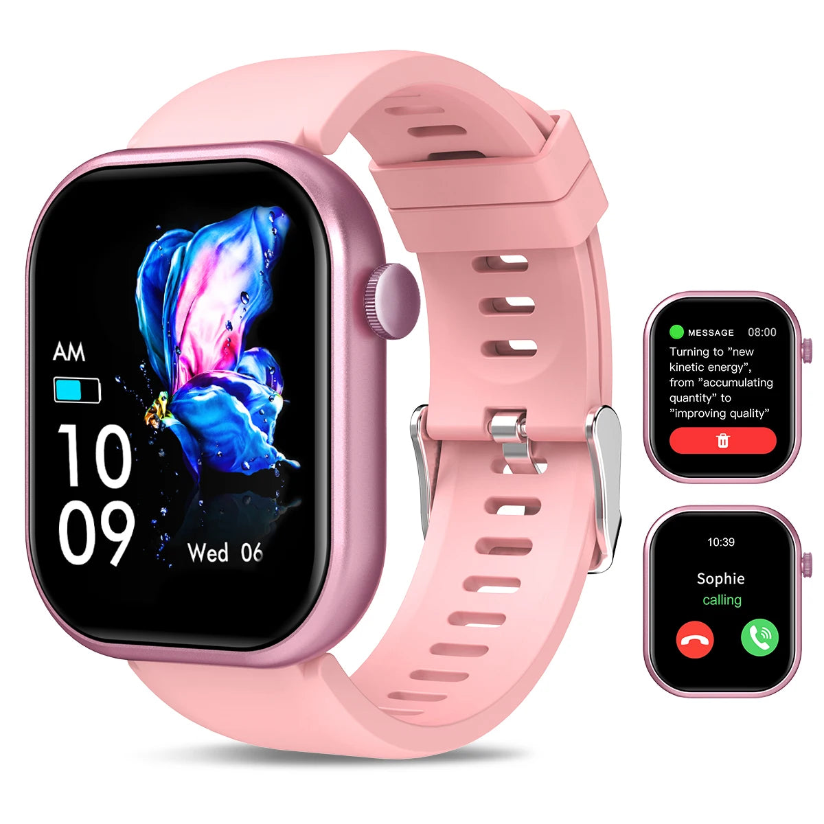 HOT Smartwatch full touch screen, answer and make calls, message reminders, custom watch face wallpaper and other functions