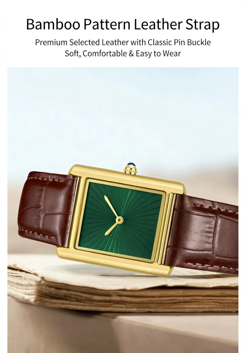 New Classic Square Watch for Men Women Simple Two-Hand Design Fashion Leather Strap Waterproof Quartz Wristwatches Drop Shipping