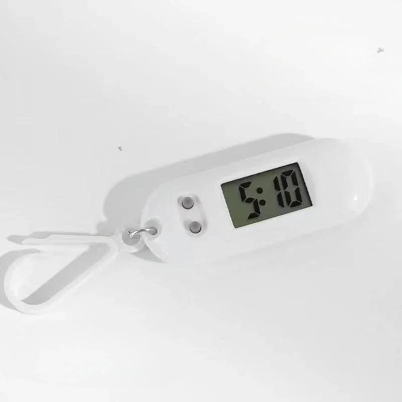 Sporty LED Digital Keychain Pocket Watch Mini Clock - Compact and Portable, Ideal for Students and Kids