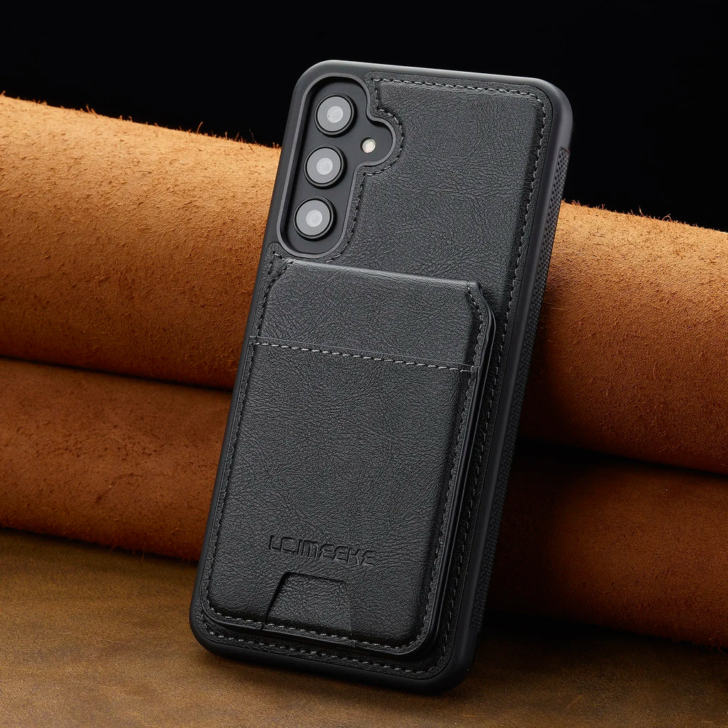 Detachable Leather Case For Samsung Galaxy S26 S25 Ultra S24 Plus S22 S21 FE A55 A35 A16 A36 A56 A15 A14 Card Wallet Phone Bag