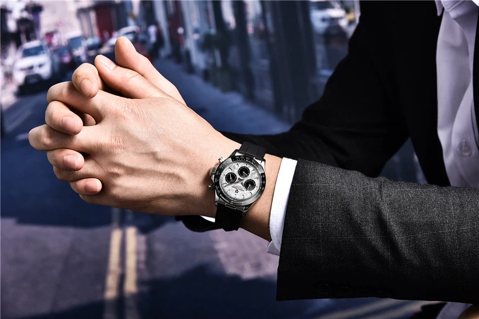 PAGANI DESIGN 2026 New Men Watches Luxury Quartz Watch For Men 100M Waterproof Sports Chronograph Wristwatch for Men gift