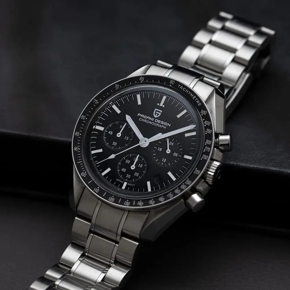 PAGANI DESIGN 2026 New Men's Watches Top Luxury Quartz Watch For Men Auto Date Speed Chronograph AR Sapphire Mirror Wrist watch