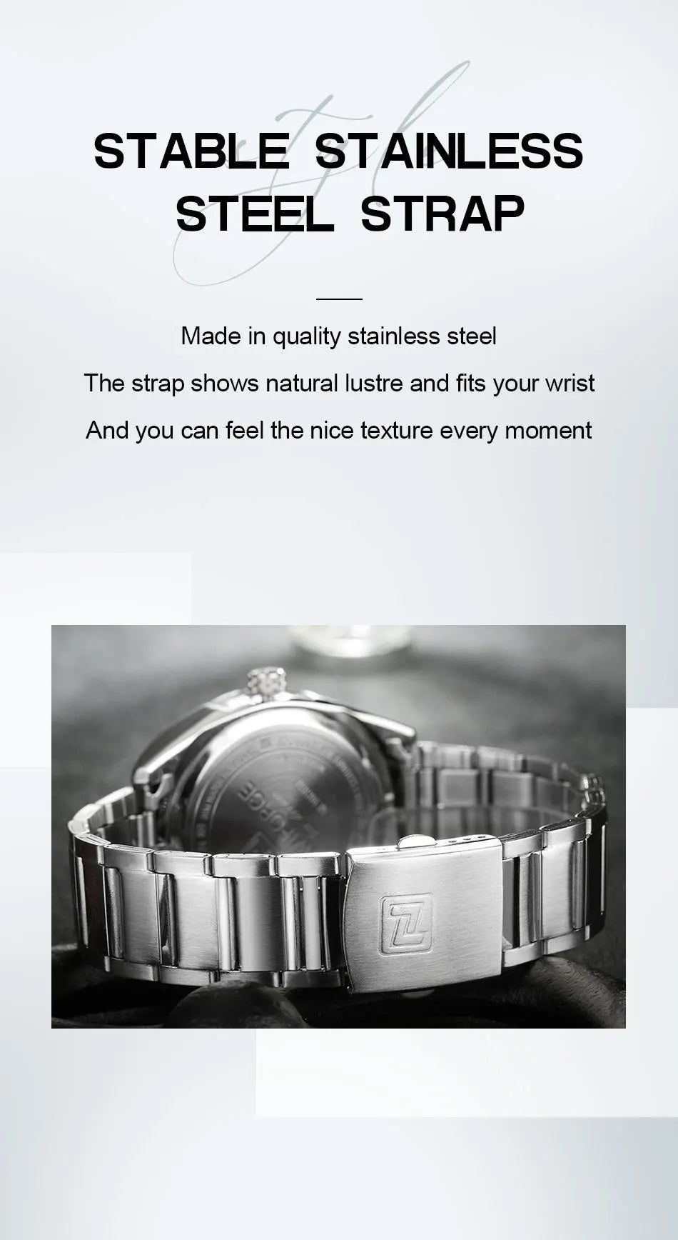 NAVIFORCE Classic Casual Watch for Men Stainless teel Sport Waterproof Male Watches Quartz Date Display Clock  Relogio Masculino