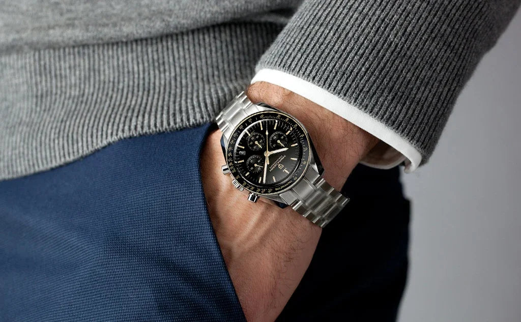 2026 New PAGANI DESIGN Moon V6 Men's Watches Luxury Quartz Watch For Man Chronograph VK63 Men Gift AR Sapphire Mirror Luminous
