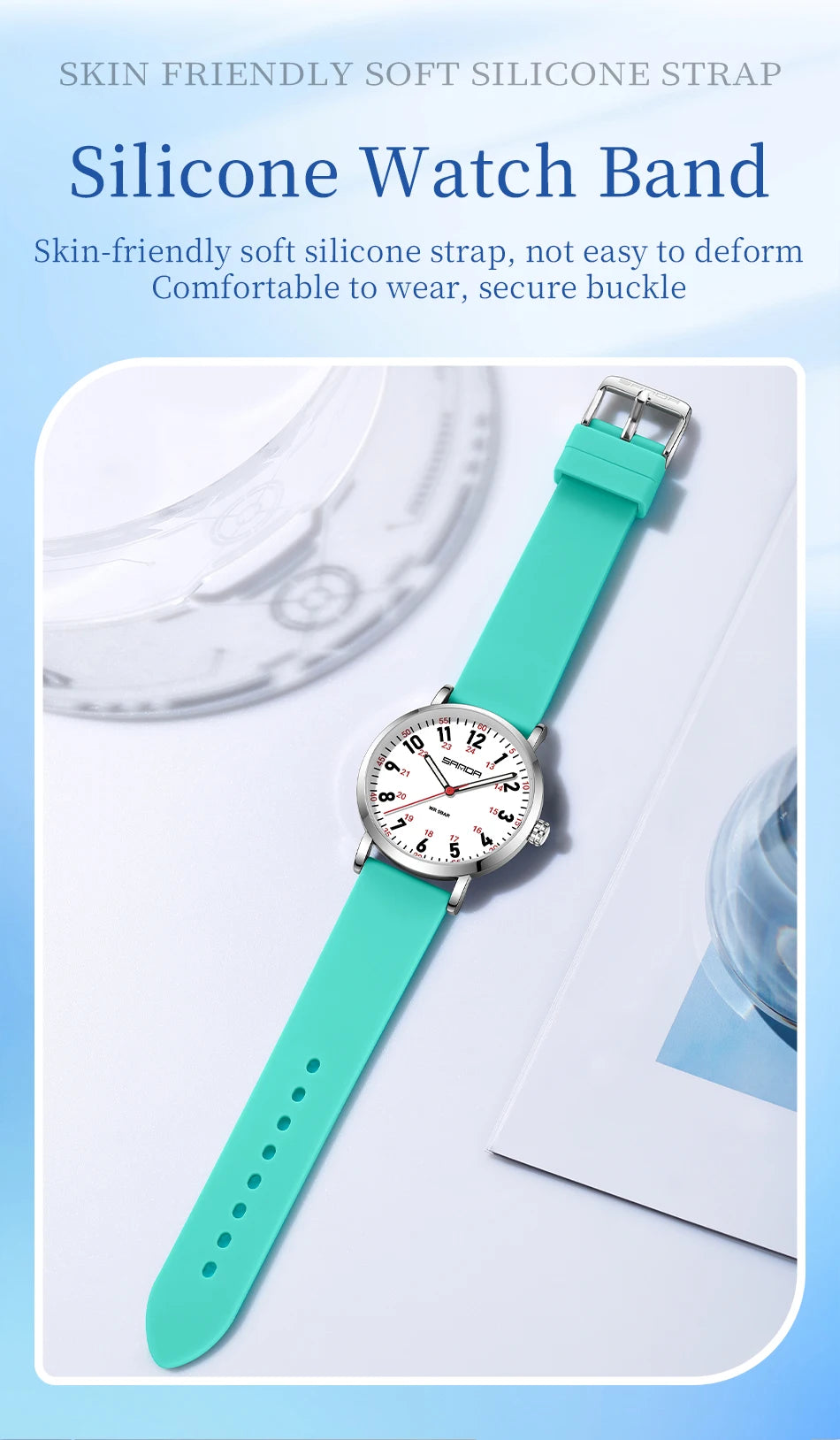 Fashion Ultra-thin Women's Watches, Soft silicone strap Designer Quartz Watch For Woman,Simple Elegant Analog Lady Wristwatches
