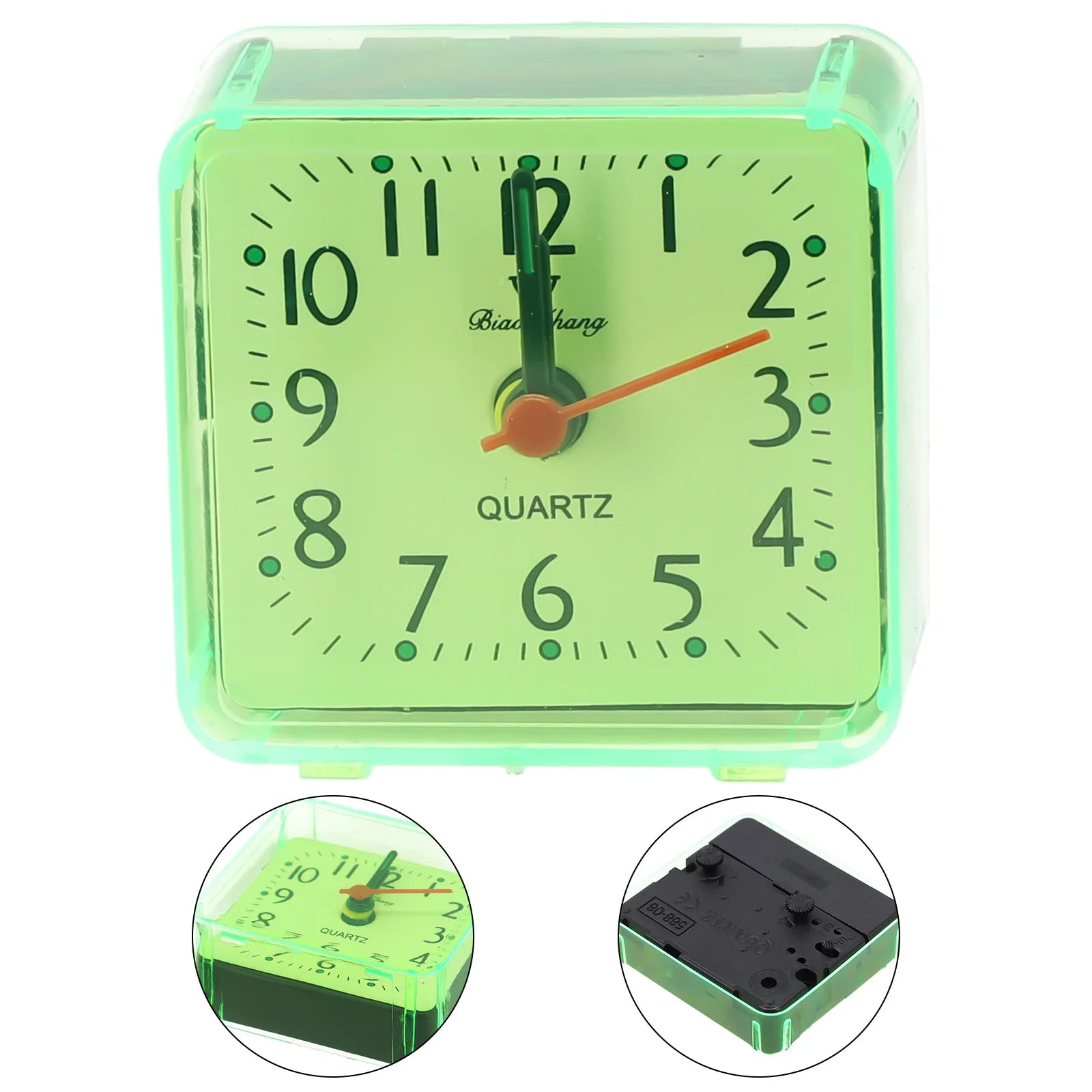 Digital Alarm Clock Bedside Small Alarm Clock Quartz Battery Operated Square Student Bedroom Wake Up With Beeping Sound