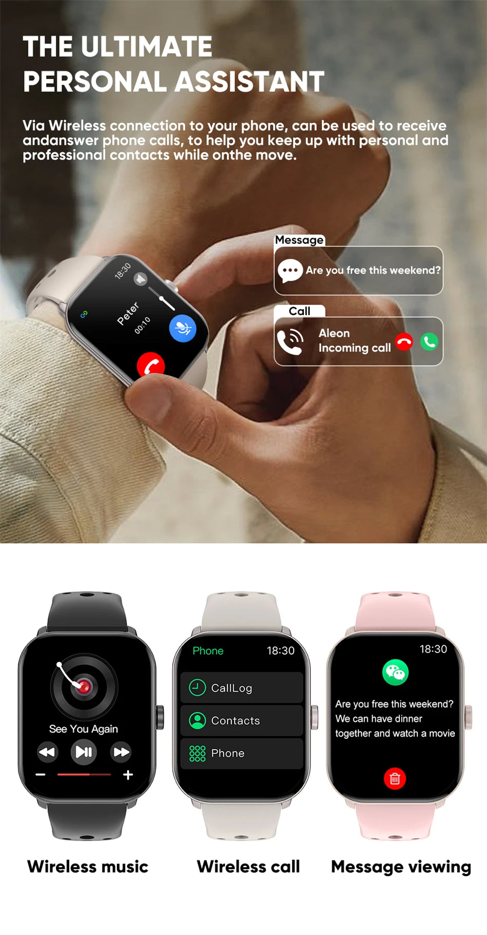 For Xiaomi Watch 5 Global Version Men Women HD AMOLED Display Heart Rate Bluetooth Call GPS Track Waterproof Sports Smart Watch