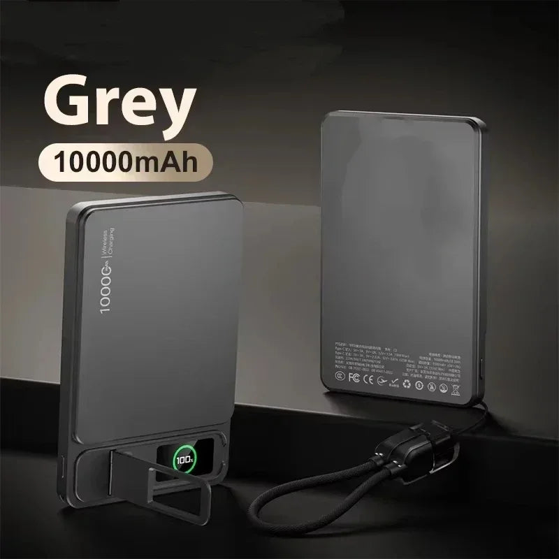 Lenovo carg CCC 10000mAh Slim Original Jump Starter For Magnetic Wireless Fast Charging Portable Battery For IPhone IWatch