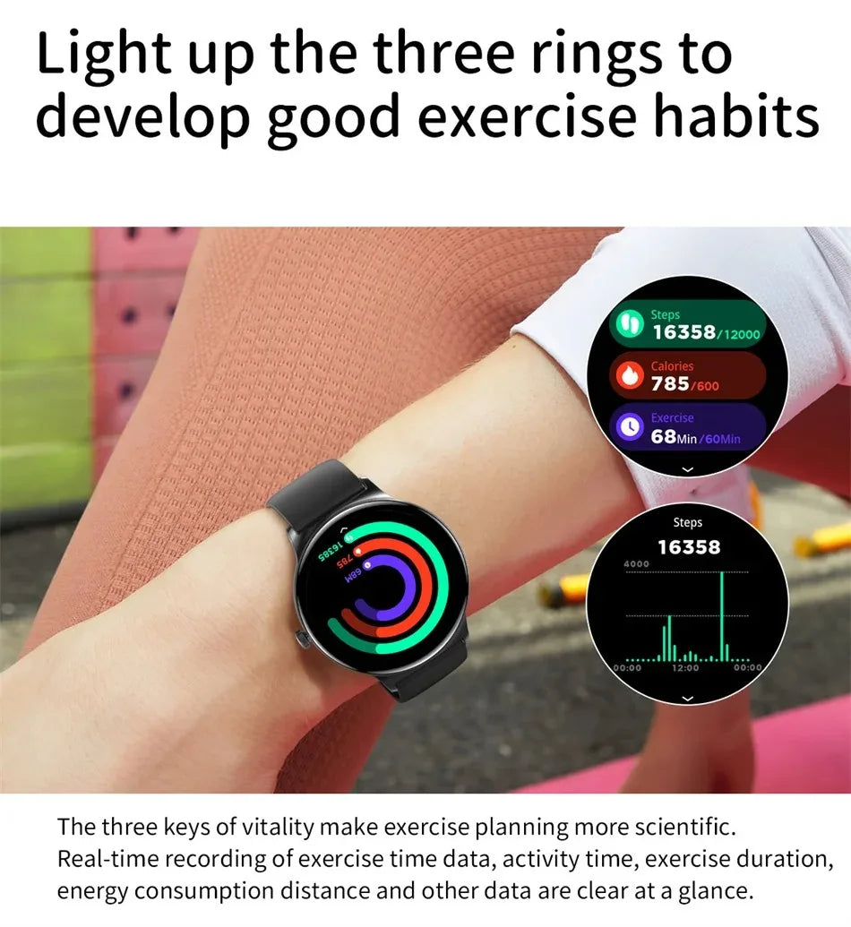 2026 New 7.9MM Ultra Thin Smart Watch Women Screen Always Display Time Sports Bracelet Bluetooth Call Fashion Smartwatches ios