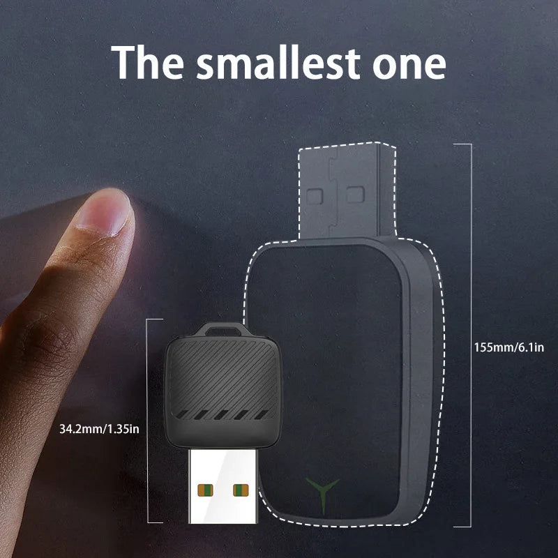 Lenovo carg 2 in 1 Wireless Android Auto Adapter Wireless CarPlay Dongle Car Intelligent Systems AI Smart Box For Car Wired CarPlay