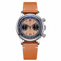 ADDIESDIVE AD2037 VK64 Multifunctional Chronograph Watch 10Bar Waterproof Mens Leather Watch Quartz Watches Reloj Hombre