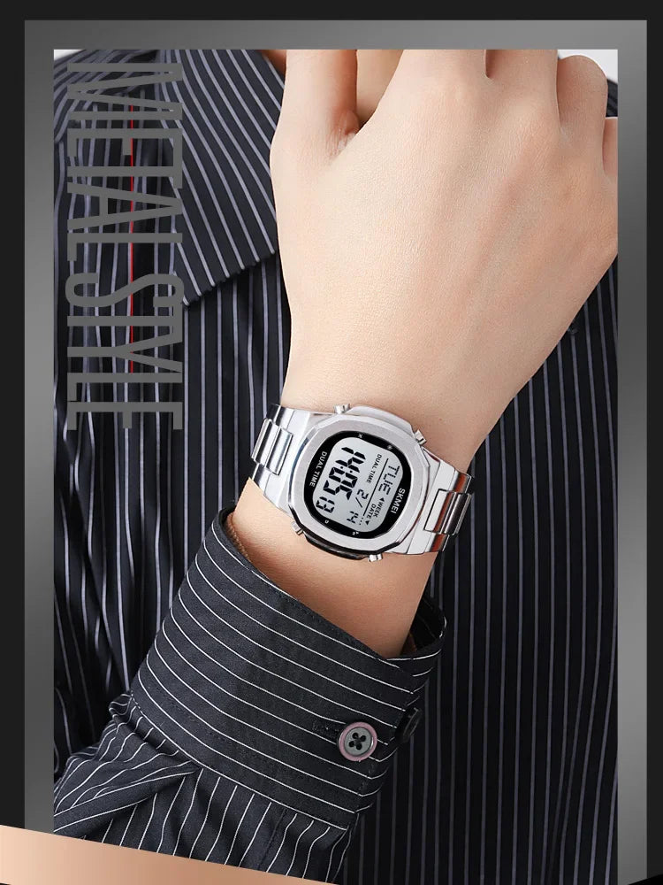SKMEI 2004 Alarm Date Clock  relojes para hombre Glow Stop Watch Multifunction Mens Waterproof Electronic Sport Watch Wristwatch
