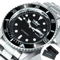 WINNER Classic Mechanical Watch for Men Rotating Bezel Luminous Calendar Fashion Business Automatic Watches Stainless Steel Band