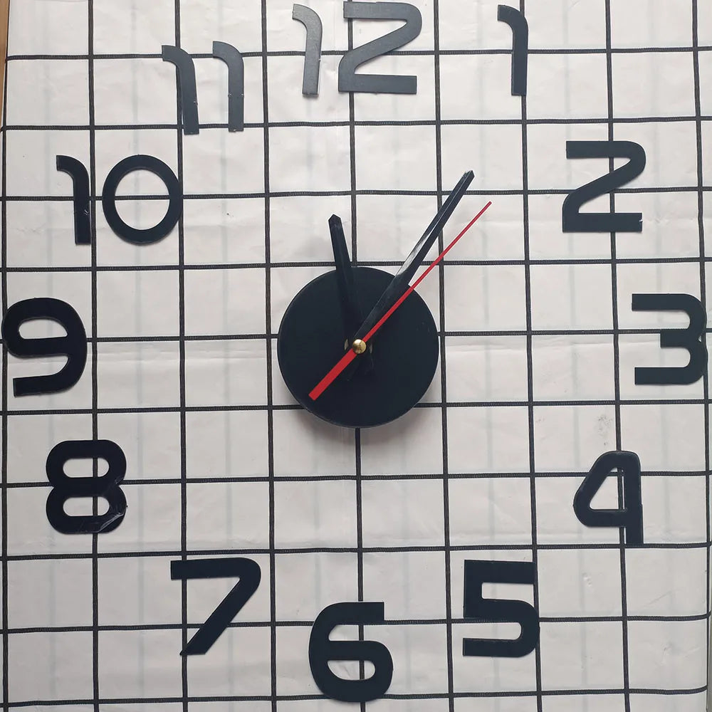 reloj de pared Luminous Wall Clock DIY Quartz Watch Clocks Acrylic Mirror Stickers Horloge Murale Wall Decor Home Decoration HOT