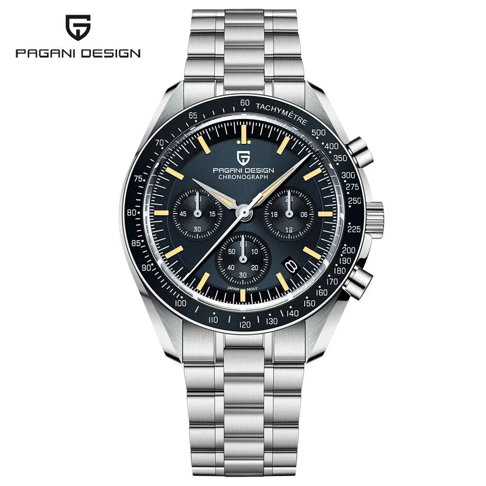 2026 New PAGANI DESIGN Moon V6 Men's Watches Luxury Quartz Watch For Man Chronograph VK63 Men Gift AR Sapphire Mirror Luminous