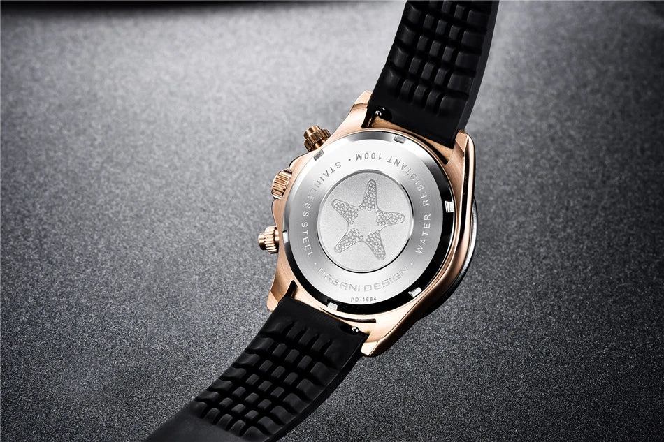 PAGANI DESIGN 2026 New Men Watches Luxury Quartz Watch For Men 100M Waterproof Sports Chronograph Wristwatch for Men gift