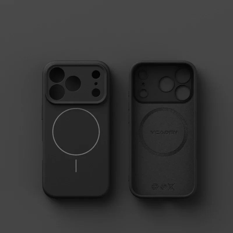 Luxury Liquid Silicone Case for iPhone 17 Air 16 16E 15 14 13 12 11 Pro Max Plus Soft For Magsafe Magnet Shockproof Matte Cover