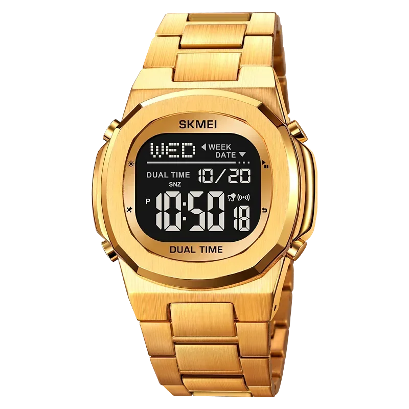 SKMEI 2004 Alarm Date Clock  relojes para hombre Glow Stop Watch Multifunction Mens Waterproof Electronic Sport Watch Wristwatch