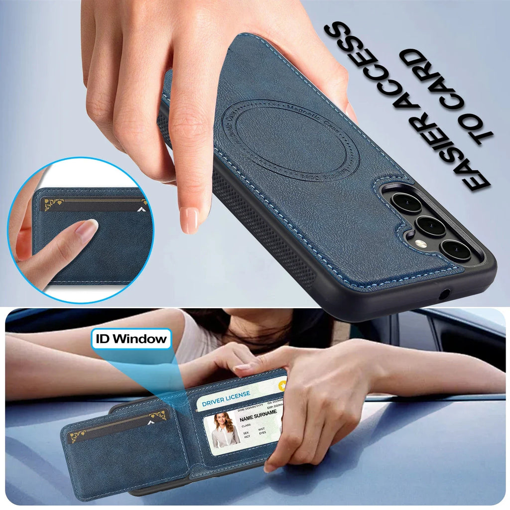 Detachable Leather Case For Samsung Galaxy S26 S25 Ultra S24 Plus S22 S21 FE A55 A35 A16 A36 A56 A15 A14 Card Wallet Phone Bag