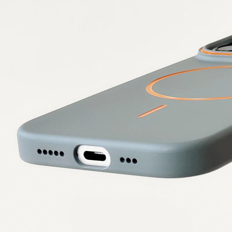 Ultrathin Hit Color For MagSafe Phone Case for iPhone 17 16 15 Pro Max 14 13 12 Magnetic Wireless Charger Matte Hard PC Cover