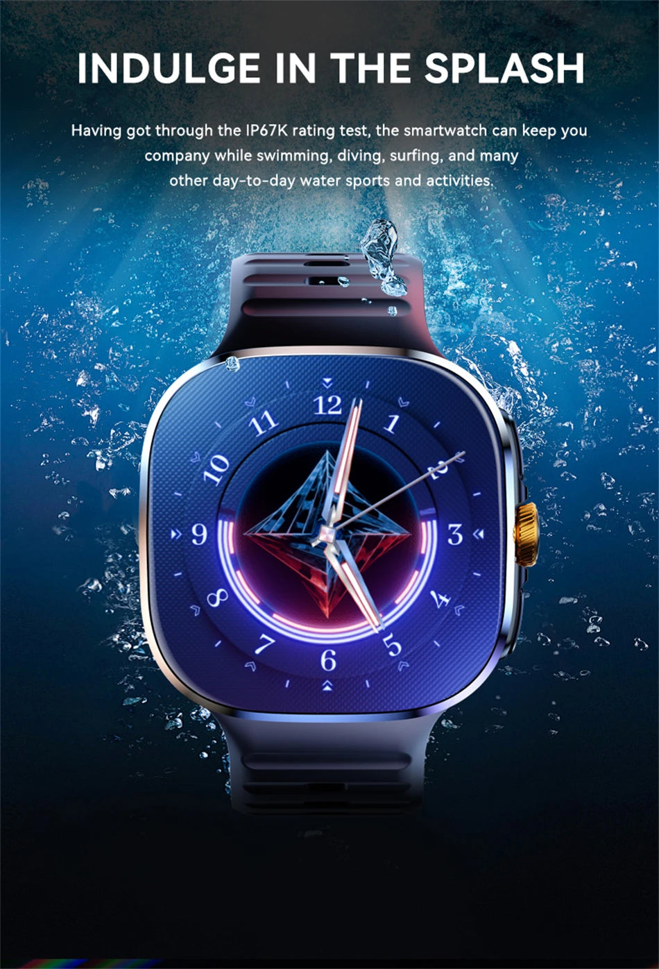 8GB+128GB RAM 5G/4G Smart Watch 2.4 inch AMOLED 2100mah Battery 900W Camera GPS WIFI Google APPS Download Smartwatch Android 10
