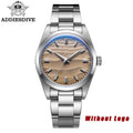 ADDIESDIVE Men's Watch Sand Dial 36mm Quartz Watch 100m Waterproof 316L Stainless Steel AR Coated Dome Glass WristWatch for Men