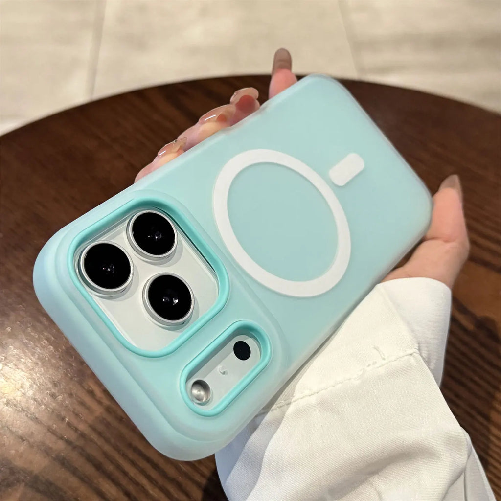 Luxury Candy Color  Magnetic Matte Case For iPhone 17 16 15 14 13 12 11 Pro Max  Air 16 ProMax Magsafe Wireless Charging  Cover