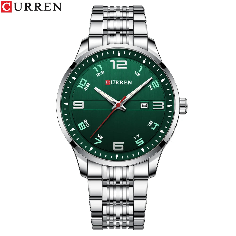 Men Fashion Casual Business Watches Men's Quartz Clock Male stainless steel Strap Wrist Watch Relogio