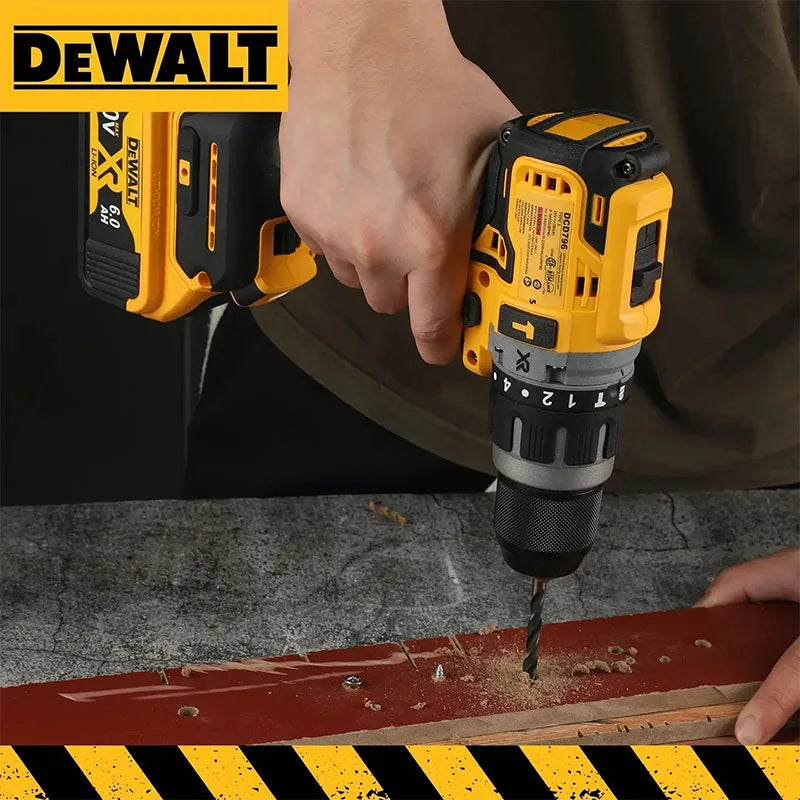 DEWALT US DCG406 Cordless Angle Grinder and DCD796 Drill Driver 20V Brushless Power Tool Combination Set