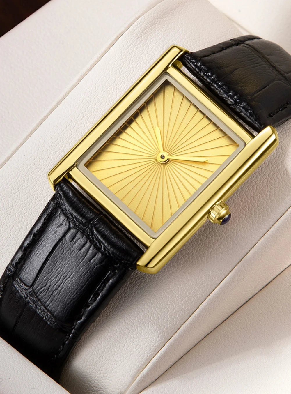 New Classic Square Watch for Men Women Simple Two-Hand Design Fashion Leather Strap Waterproof Quartz Wristwatches Drop Shipping