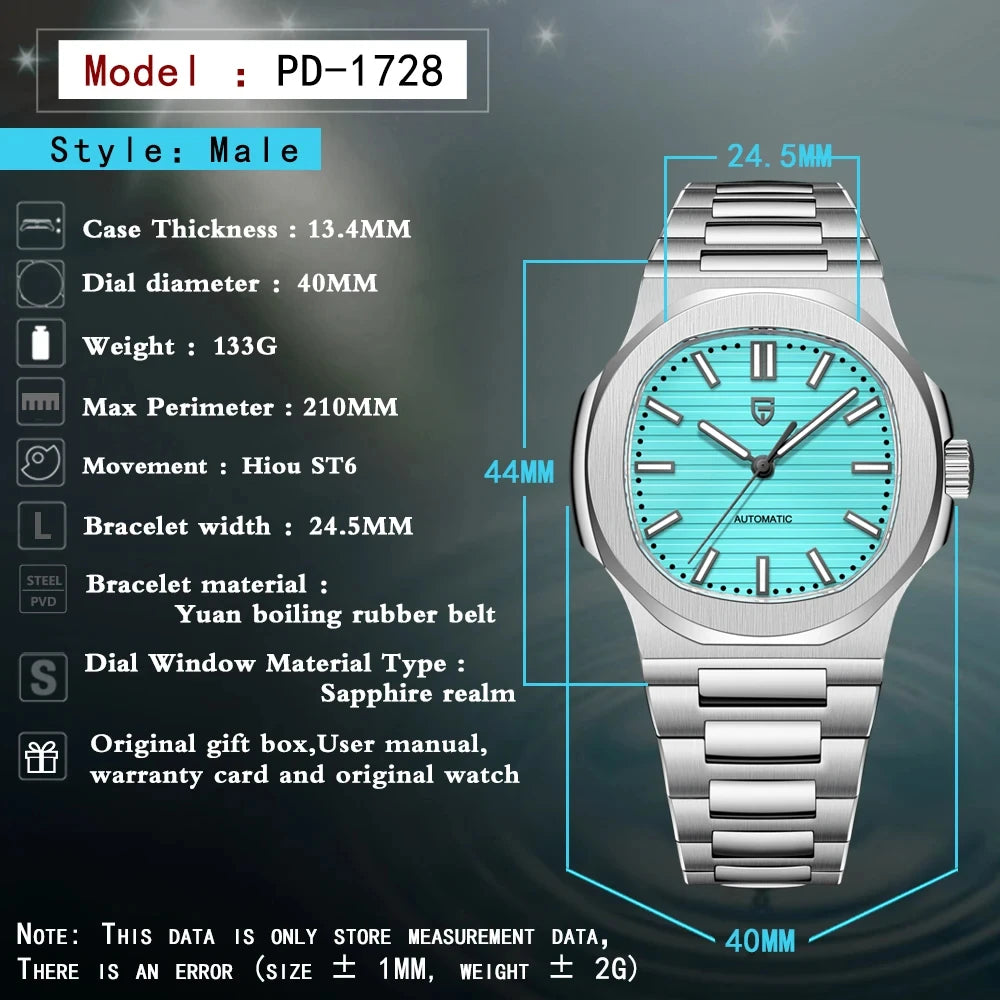 2026 New PAGANI DESIGN 40MM Men's Watches Luxury Automatic Watch For Men Mechanical Wristwatches Sapphire Mirror Men Gift Clock