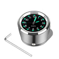 7/8" Motorcycle Clock Chrome Waterproof Bike Handlebar Mount Quartz Watch Aluminum Luminous Clock Moto Accessories Universal