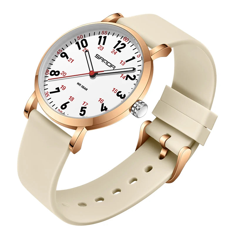 Fashion Ultra-thin Women's Watches, Soft silicone strap Designer Quartz Watch For Woman,Simple Elegant Analog Lady Wristwatches