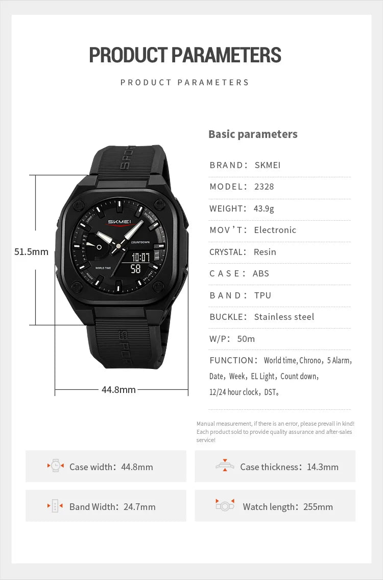 SKMEI Business Digital Electronic Watch Fashion Sports Quartz Watches For Mens Women Waterproof Wristwatches Clock Reloj Hombre